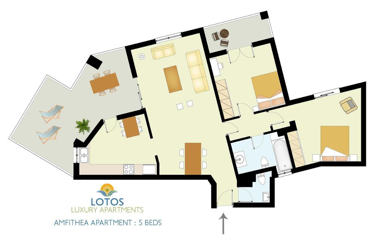 Lotos - Luxury Apartments Kounoupidhianá Exteriör bild